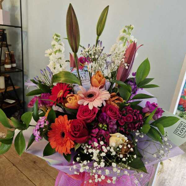 Flowers delivered to customer