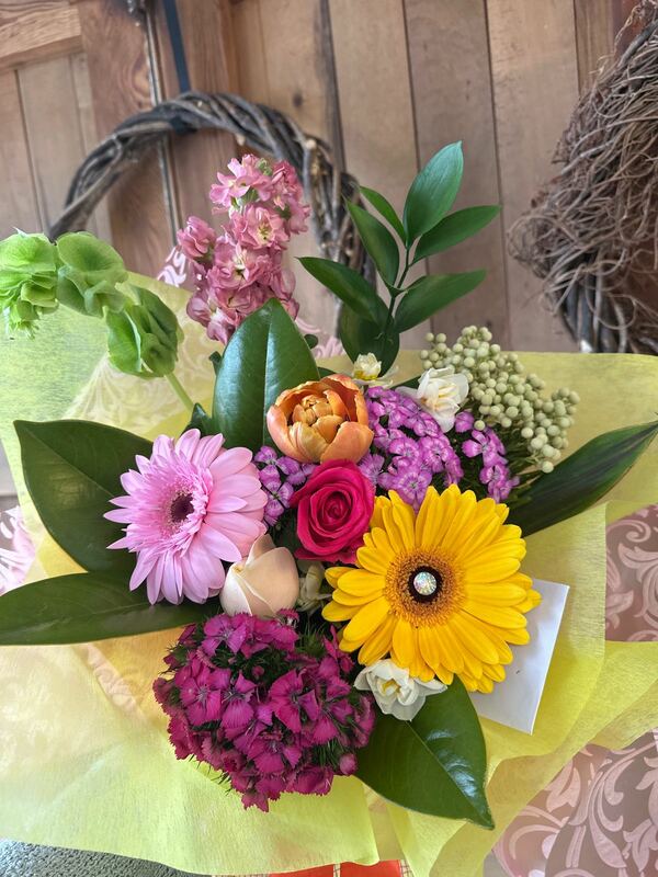 Flowers delivered to customer