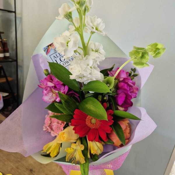 Flowers delivered to customer
