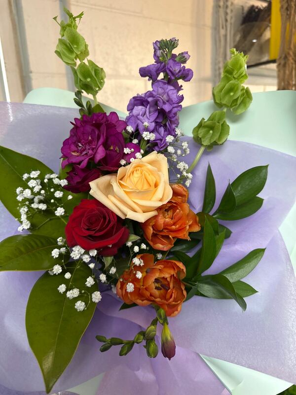 Flowers delivered to customer