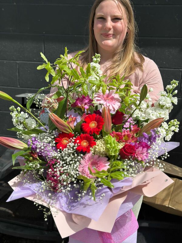 Flowers delivered to customer
