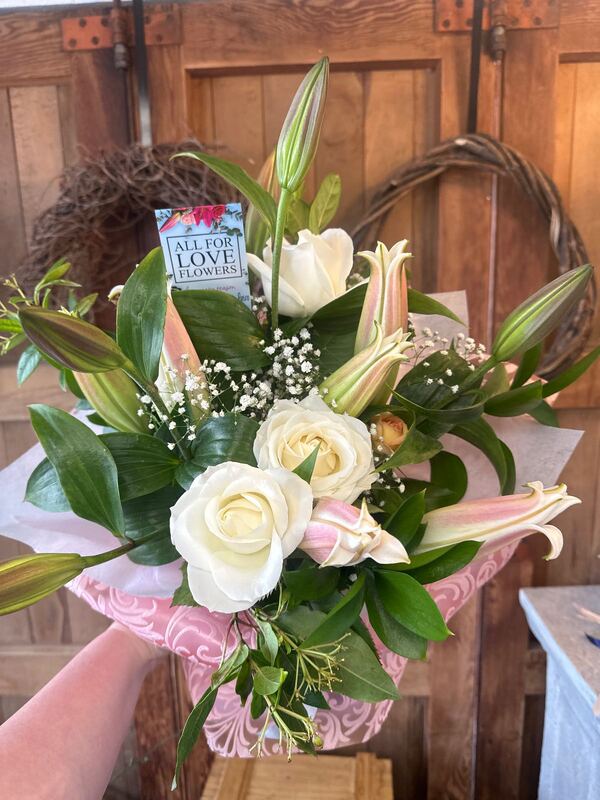 Flowers delivered to customer