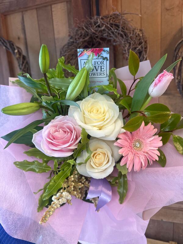 Flowers delivered to customer