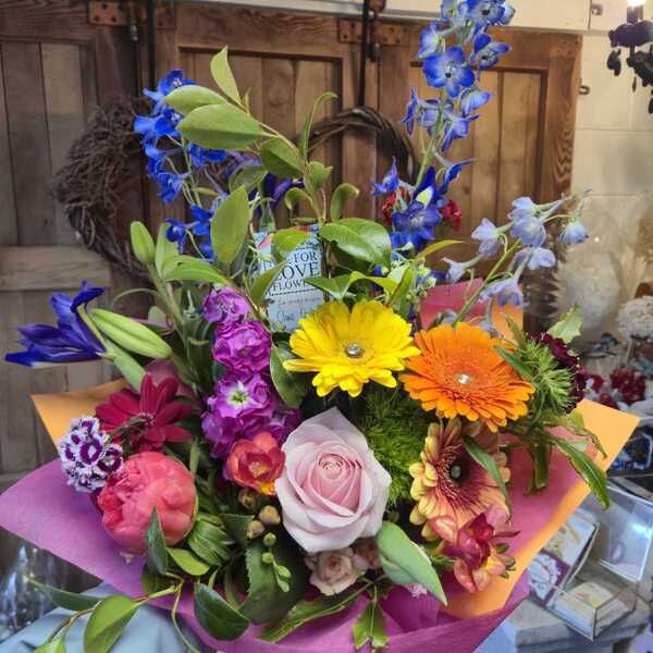 Flowers delivered to customer