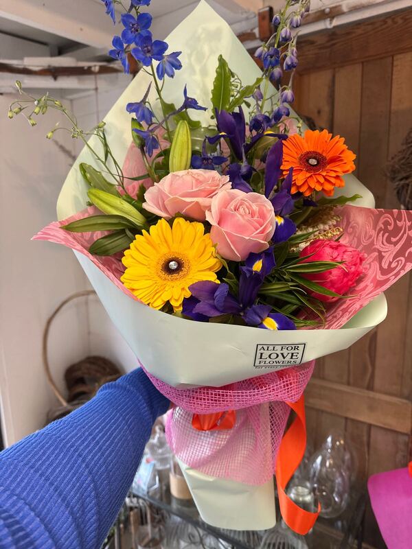 Flowers delivered to customer