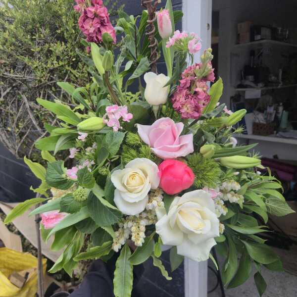 Flowers delivered to customer