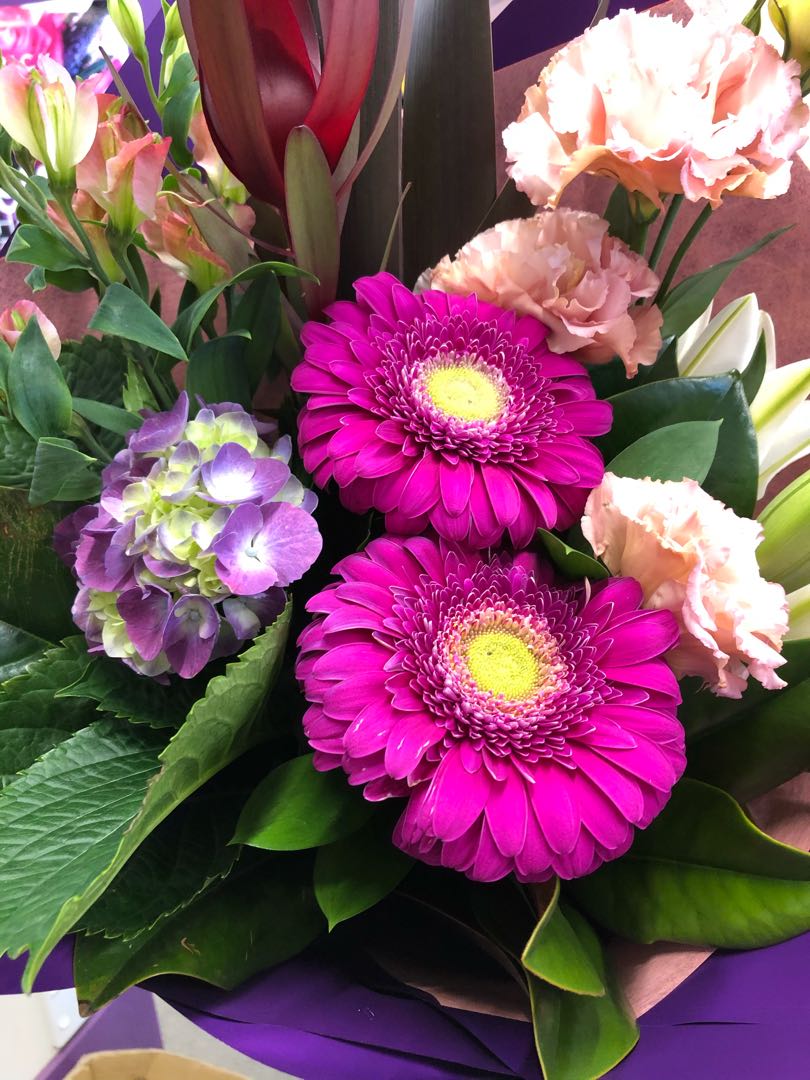 Flowers delivered to customer