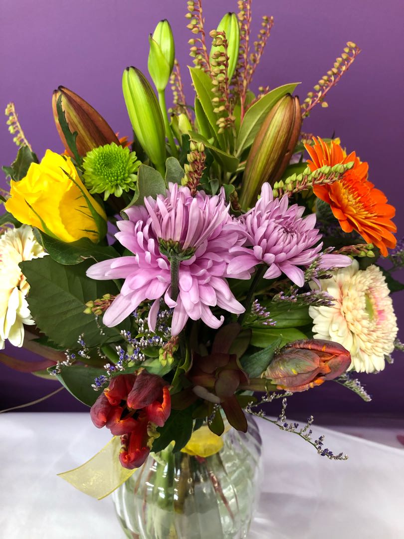 Flowers delivered to customer