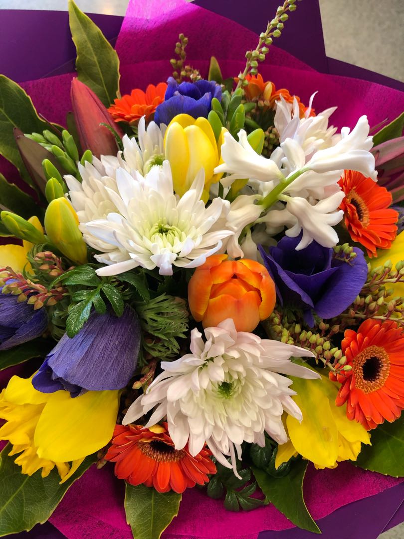 Flowers delivered to customer
