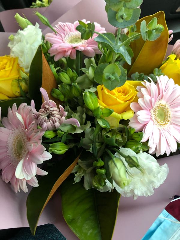Flowers delivered to customer