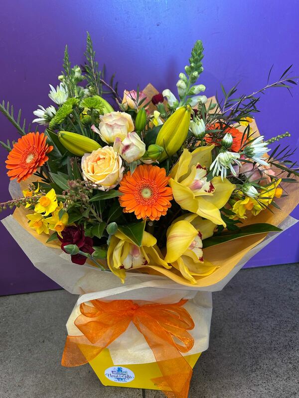 Flowers delivered to customer